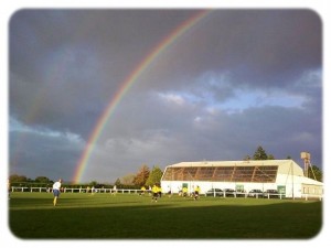Arc en ciel sur le stade